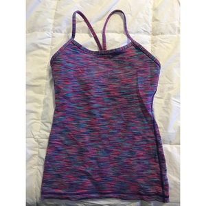 Lululemon Power Y Multi-striped Tank Top Size 2